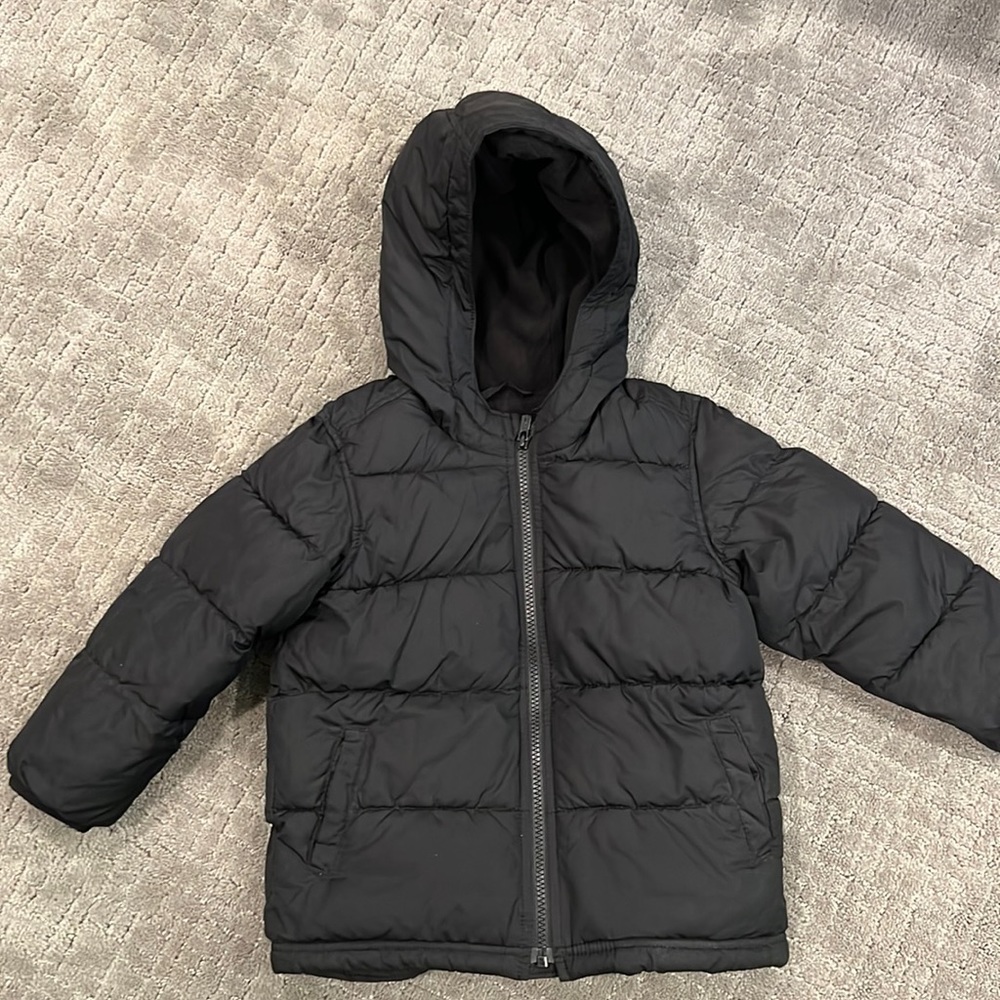 Black puffer jacket